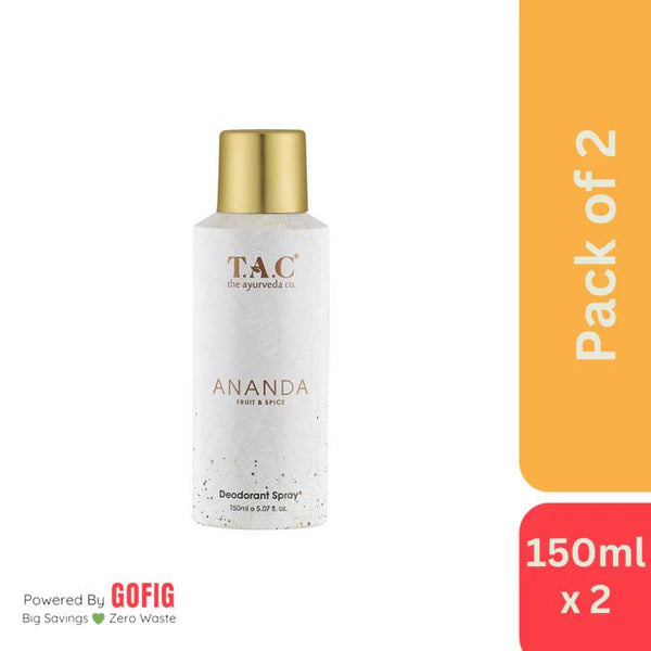 The Ayurveda Co. Ananda Fruit & Spice Deodorant (150 ml) - Pack of 2
