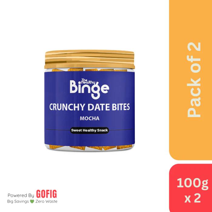 The Healthy Binge Date Bites Coffee Mocha (100g) - Pack of 2