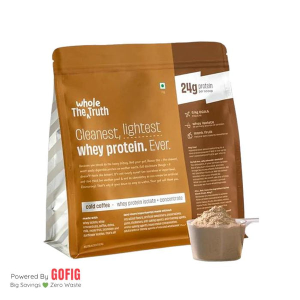 The Whole Truth Cold Coffee Protein Powder (24 g) Protein - (1000 g)