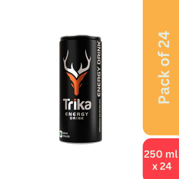 Trika Energy Drink Pack of 24 (250ml) - Pack of 24