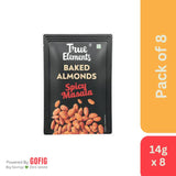 True Elements Baked Almonds Spicy Masala (14 g) - Pack of 8