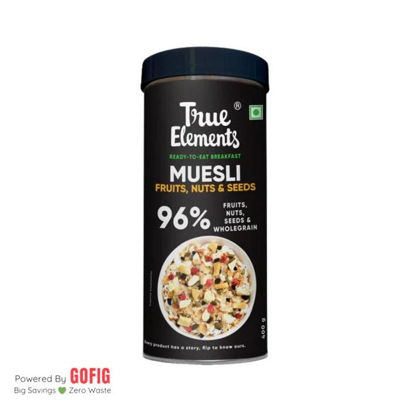 True Elements Muesli Fruits, Nuts and Seeds (400gm)