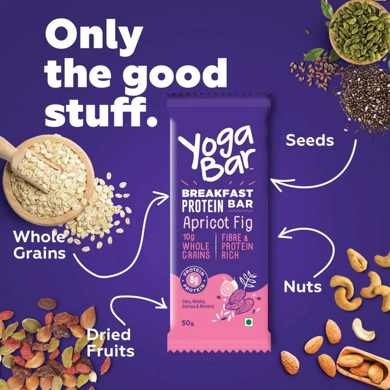 Yoga Bar Apricot Fig Breakfast Bar (50 g) – Gofig