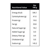 FiT Nutrition Energy Bar | Almonds(73%), Sea Salt & Dark Chocolate (35 g) - Nutritional Facts