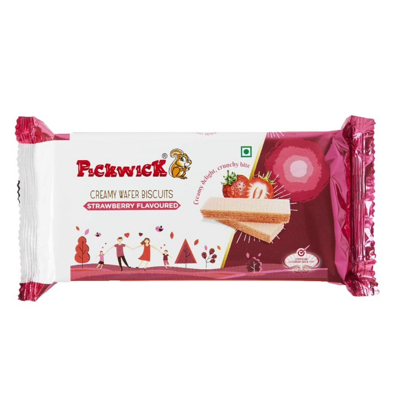 Combo Pack - Pickwick Strawberry Flavoured Wafer Biscuits (75g x 5)