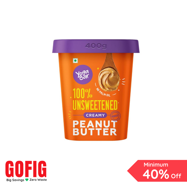 Yoga Bar Unsweetened Creamy Peanut Butter (400 g)