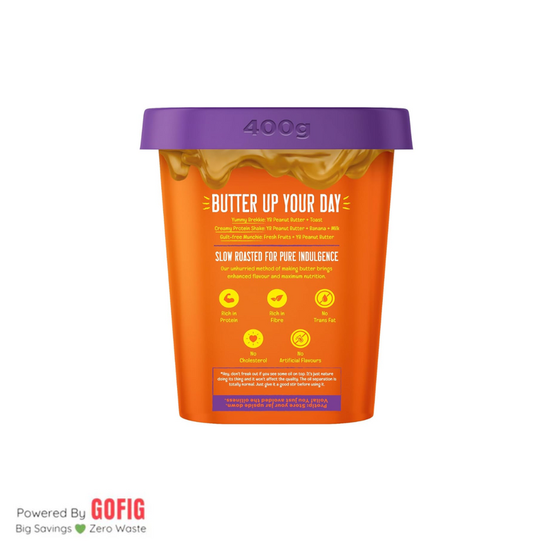 Yoga Bar Unsweetened Creamy Peanut Butter (400 g)