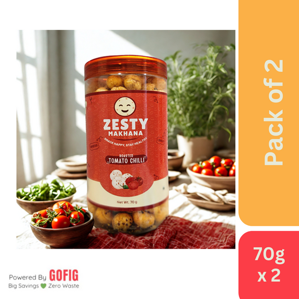 Zesty Makhana Roasted Tomato Chilli (70 g)
