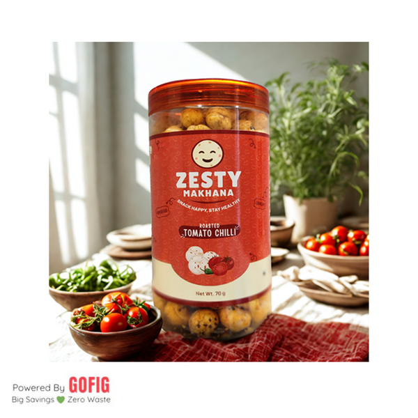 Zesty Makhana Roasted Tomato Chilli (70 g)