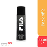 FILA FOR MEN- ACTIVE DEODORANT BODY SPRAY (BLACK) - Pack of 2