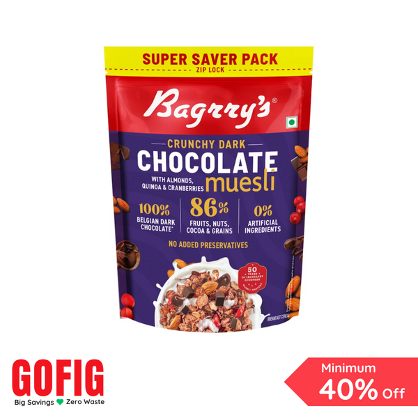 Bagrrys Chocolate Muesli – Chocolate, Cranberries, Quinoa (750 g)