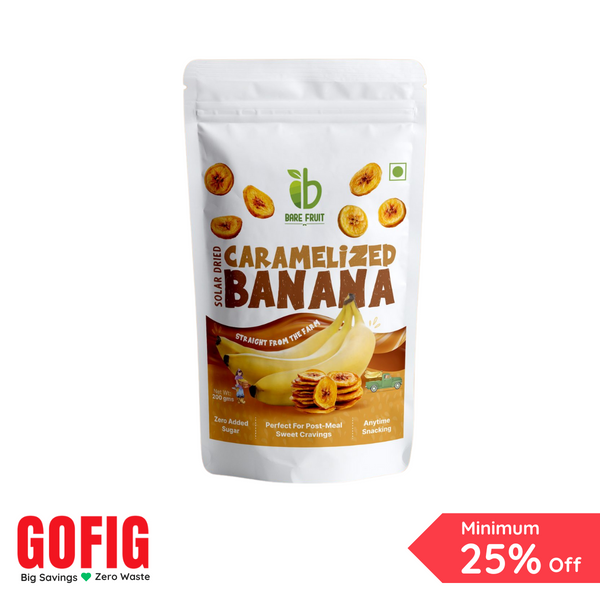 Bare Fruit Solar Dried Caramelized Banana (200 g)