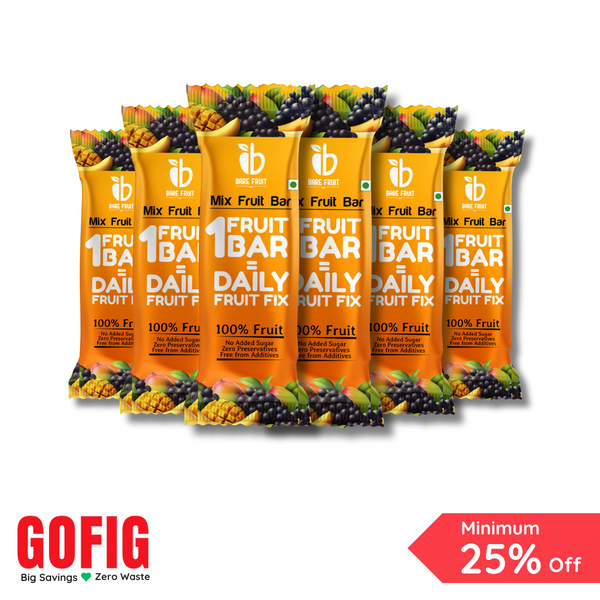 Bare Fruit Mix Fruit Bar – Mango 6 Bars (150 g)