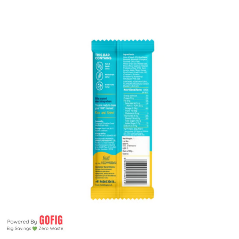 Yoga Bar Blueberry Pie Breakfast Bar (45 g) - Pack of 4