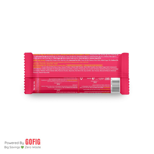 Yogabar Strong Choco Peanut Butter Protein Bars - Pack of 2