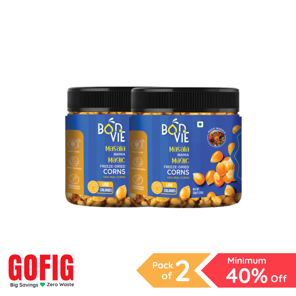 Bonvie Masala Mania Magic Freeze-Dried Corns (35 g) - Pack of 2