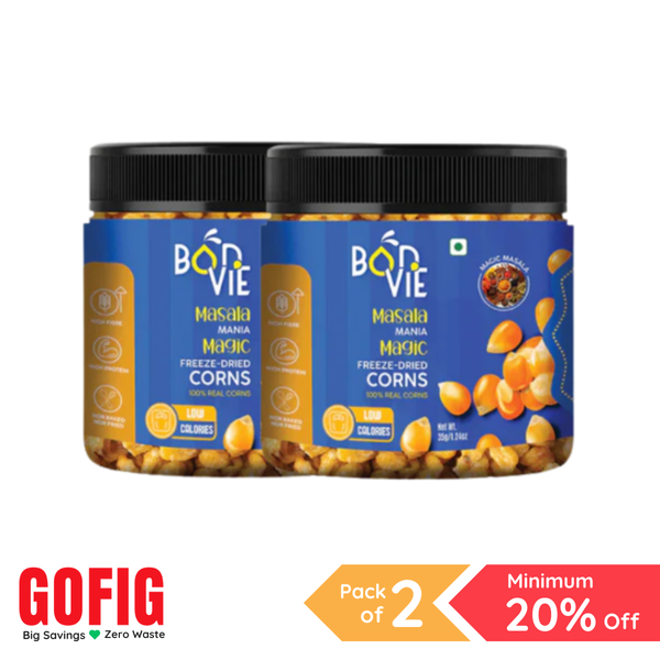 Bonvie Masala Corn Snacks (35 g) - Pack of 2