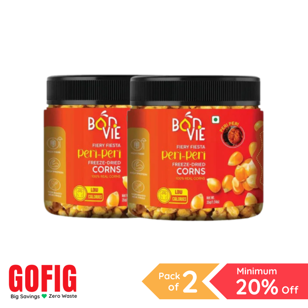 Bonvie Peri Peri Corn Snacks (35 g) - Pack of 2