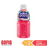 DOBRA Coco Poco Flavored Drink with Nata de Coco (320 ml) - Pack of 2