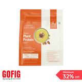 Happy Cultures Kesar Badam Pista Plant Protein 26Gm Protein | Pea & Brown Rice Protein, Ashwagandha KSM66 Pouch (500 g)