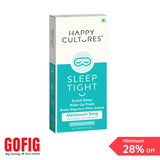 Happy Cultures Sleep Tight | Melatonin 5Mg | Deeper Sleep & Wake up Refreshed | 30 Chewmints (30 g)