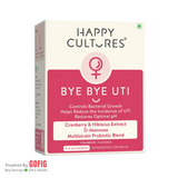 Happy Cultures Bye Bye UTI | Fast-Acting Relief & Prevention | D-Mannose, Cranberry  & Probiotics | 15 sachets (40 g)