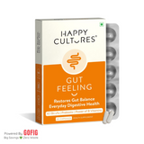 Happy Cultures Gut Feeling | For Daily Gut & Digestive Health | Blend of Pre+Probiotics+B-Vitamins | 30 capsules (50 g)