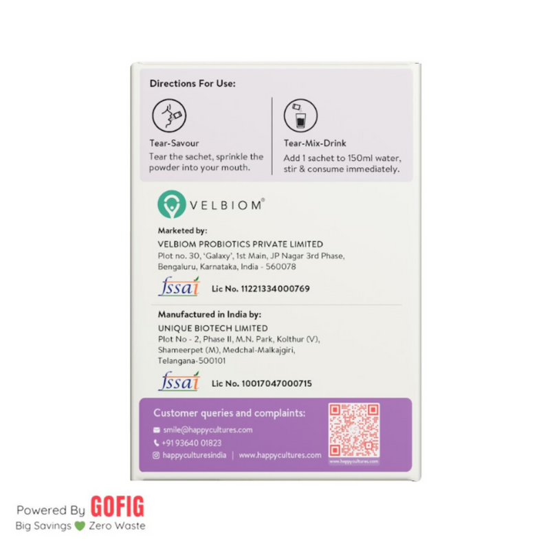 Happy Cultures Stress Who | Stress Response & Sound Sleep | Ashwagandha KSM 66 & L-Theanine | 15 sachets (40 g)