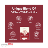 Happy Cultures Well Bowel-Ed | 5 Digestive Fiber+Probiotics | Gut Health, Constipation, Weight Control | 15 sachets (80 g)