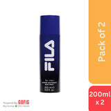 FILA FOR MEN- INTENSE  DEODORANT BODY SPRAY - Pack of 2