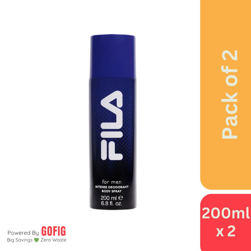 FILA FOR MEN- INTENSE  DEODORANT BODY SPRAY - Pack of 2