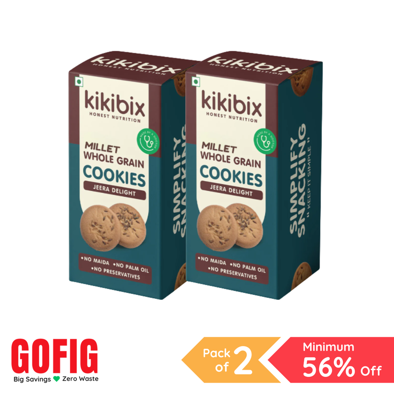 Kikibix Jeera Cookies (110 g) - Pack of 2