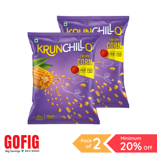 Krunchillo Crispy Corn Peri Peri (30 g) - Pack of 2