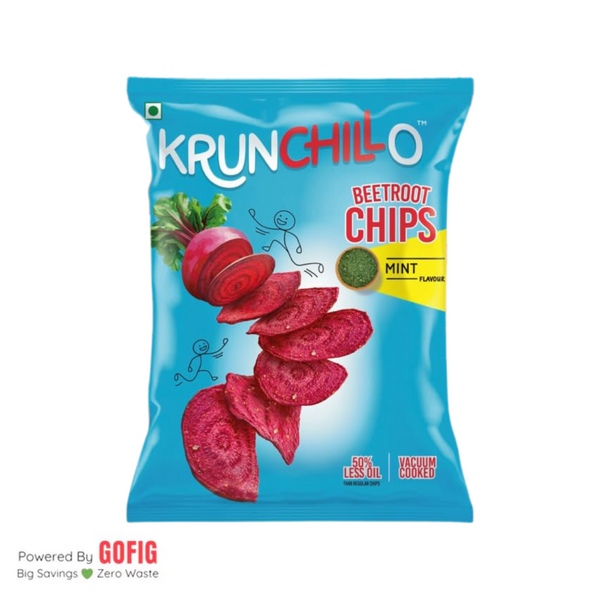 Krunchillo Beetroot Chips Mint Flavour (25 g) - Pack of 2