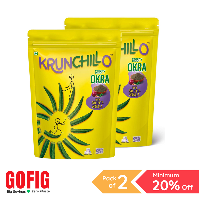 Krunchillo Crispy Okra (50 g) - Pack of 2