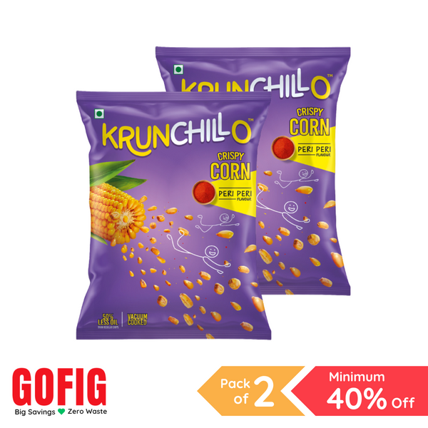 Krunchillo Crispy Corn Peri Peri (30 g) - Pack of 2