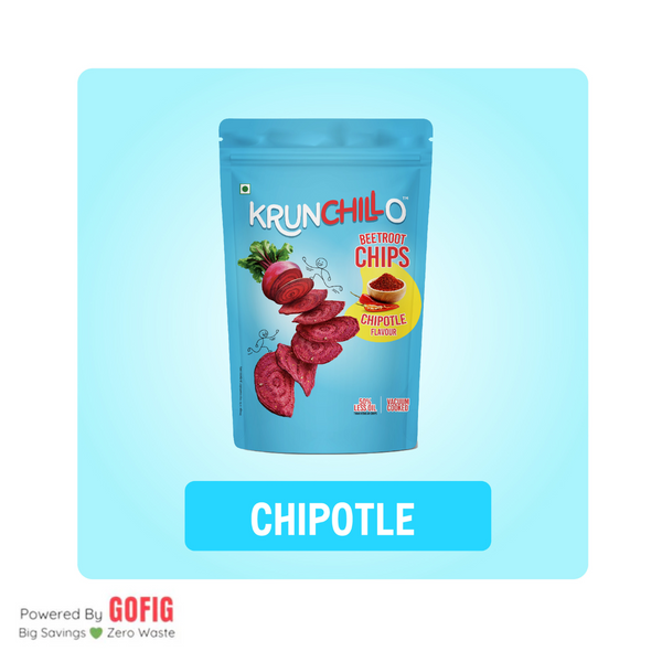 Krunchillo Beetroot Chips Chipotle Flavour (50 g) - Pack of 2