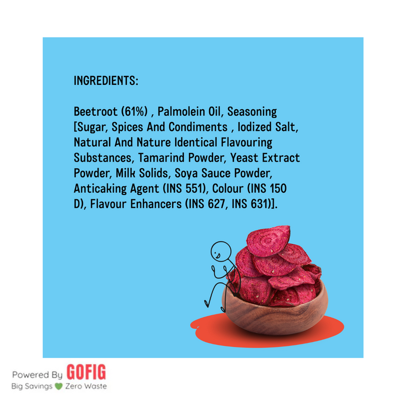Krunchillo Beetroot Chips Chipotle Flavour (50 g) - Pack of 2