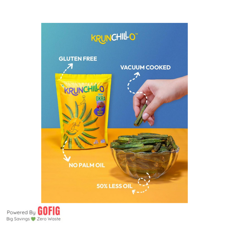 Krunchillo Crispy Okra (50 g) - Pack of 2