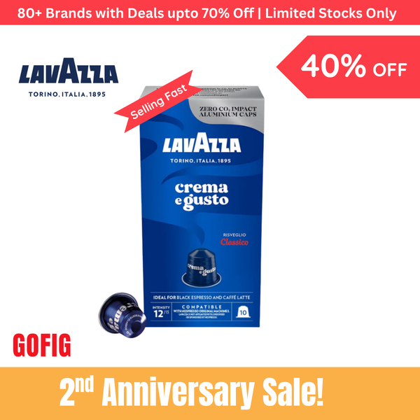 Lavazza Crema e Gusto Classico, Aluminium Nespresso Compatible Coffee Capsules (57 g)