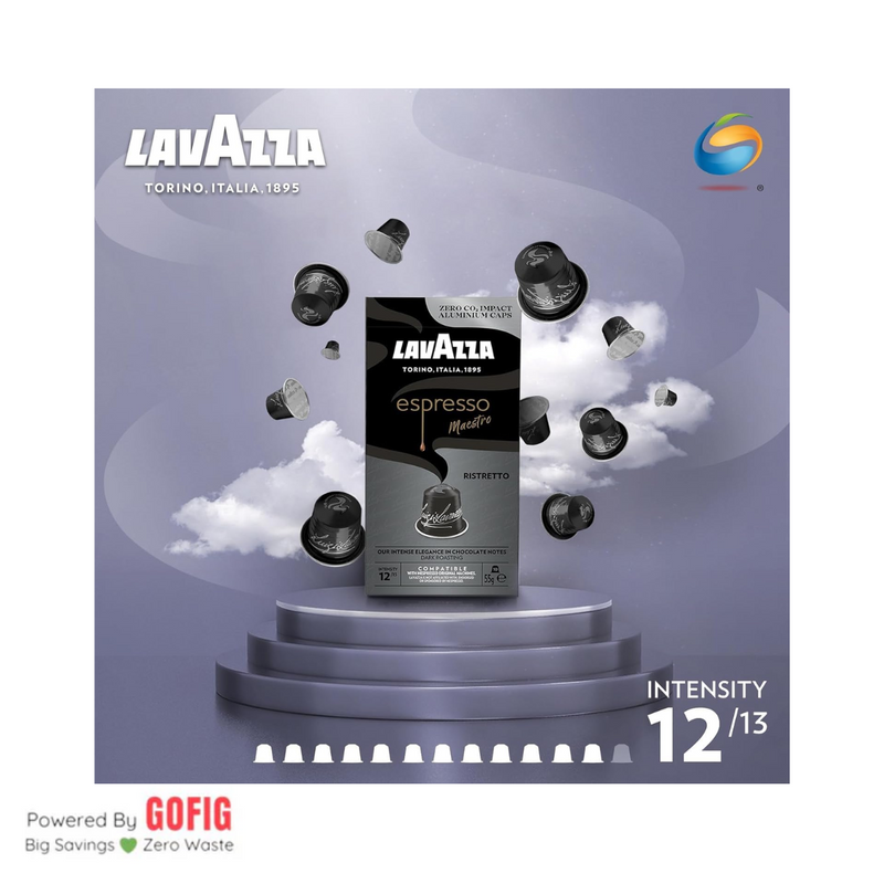 Lavazza Espresso Ristretto Nespresso Compatible Aluminium Capsules (57 g)