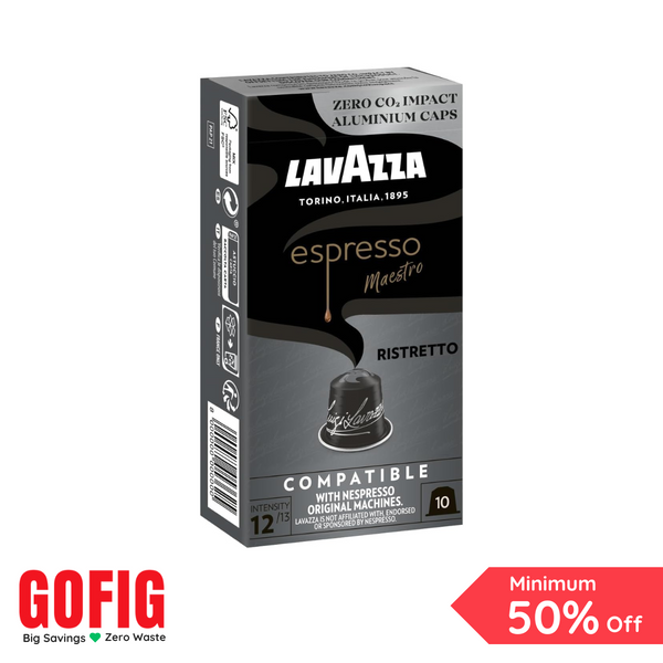 Lavazza Espresso Ristretto Nespresso Compatible Aluminium Capsules (57 g)
