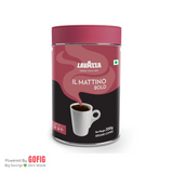 Lavazza Mattino Bold Pure Ground Coffee Blend of Arabica & Robusta Medium Roast Tin (200 g)