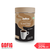 Lavazza Mattino Classic Pure Ground Coffee Premium Arabica Medium Roast Tin (200 g)