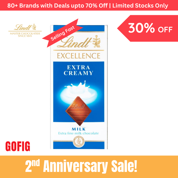 Lindt Excellence Extra Creamy Milk Chocolate (100 g)