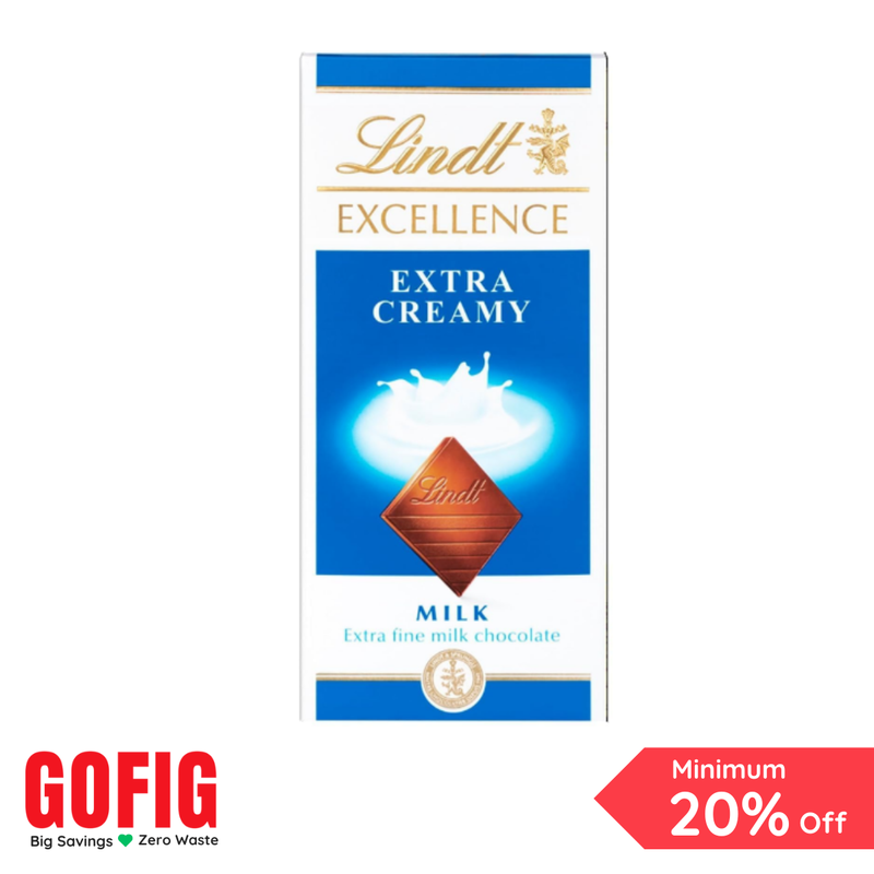 Lindt Excellence Extra Creamy Milk Chocolate (100 g)