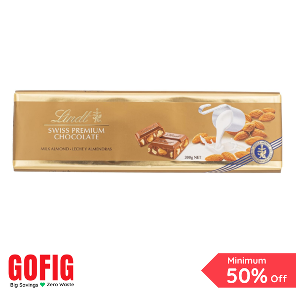 Lindt Gold Tablets Chocolate Milk Chocolate with Almonds (300 g)