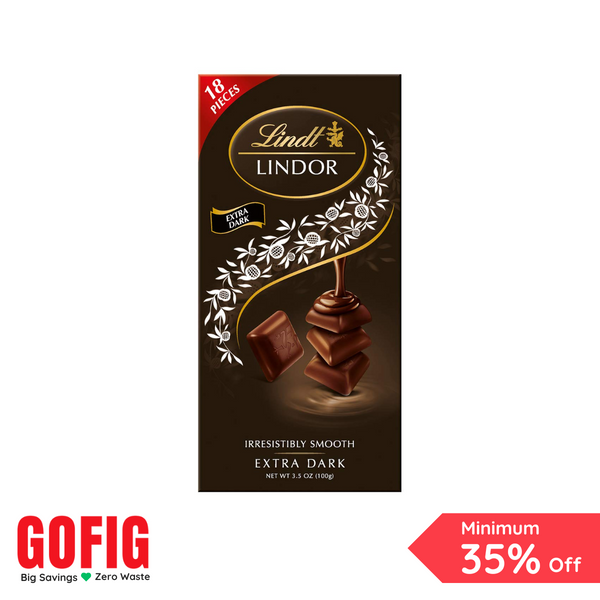 Lindt Smooth Melting Chocolate Singles - Extra Dark (100 g)