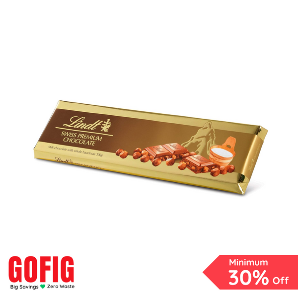 Lindt Swiss Premium Chocolate Milk Chocolate Hazelnut (300 g)