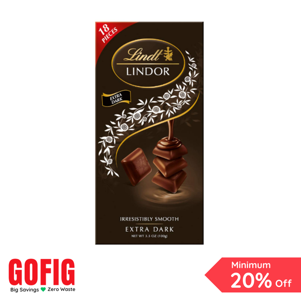 Lindt Smooth Melting Chocolate Singles - Extra Dark (100 g)